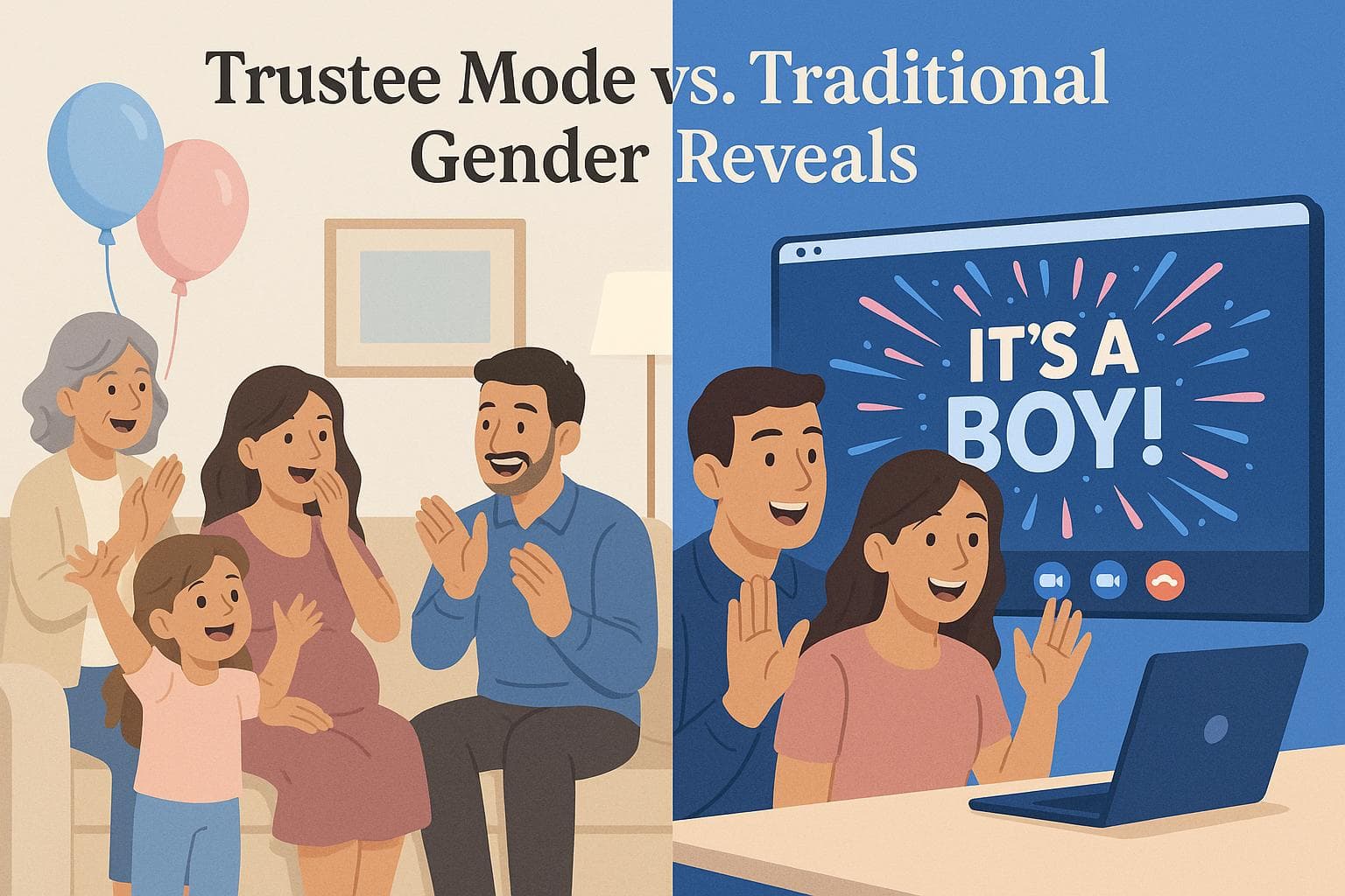 Trustee Mode vs. Traditional Gender Reveals