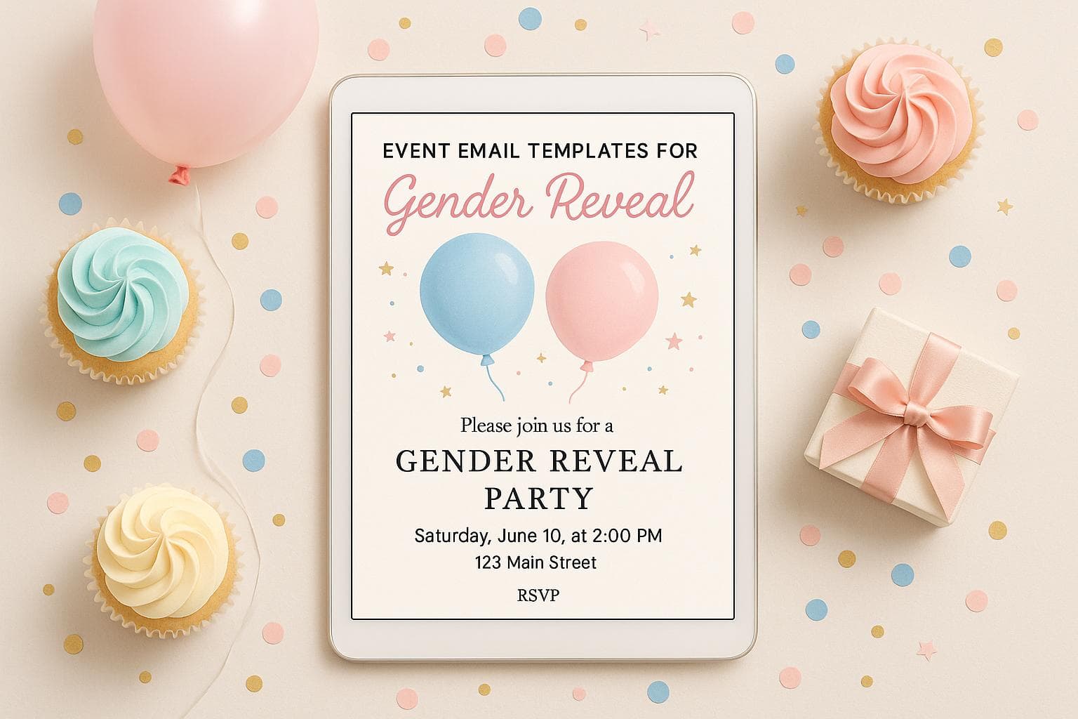 Event Email Templates for Gender Reveals