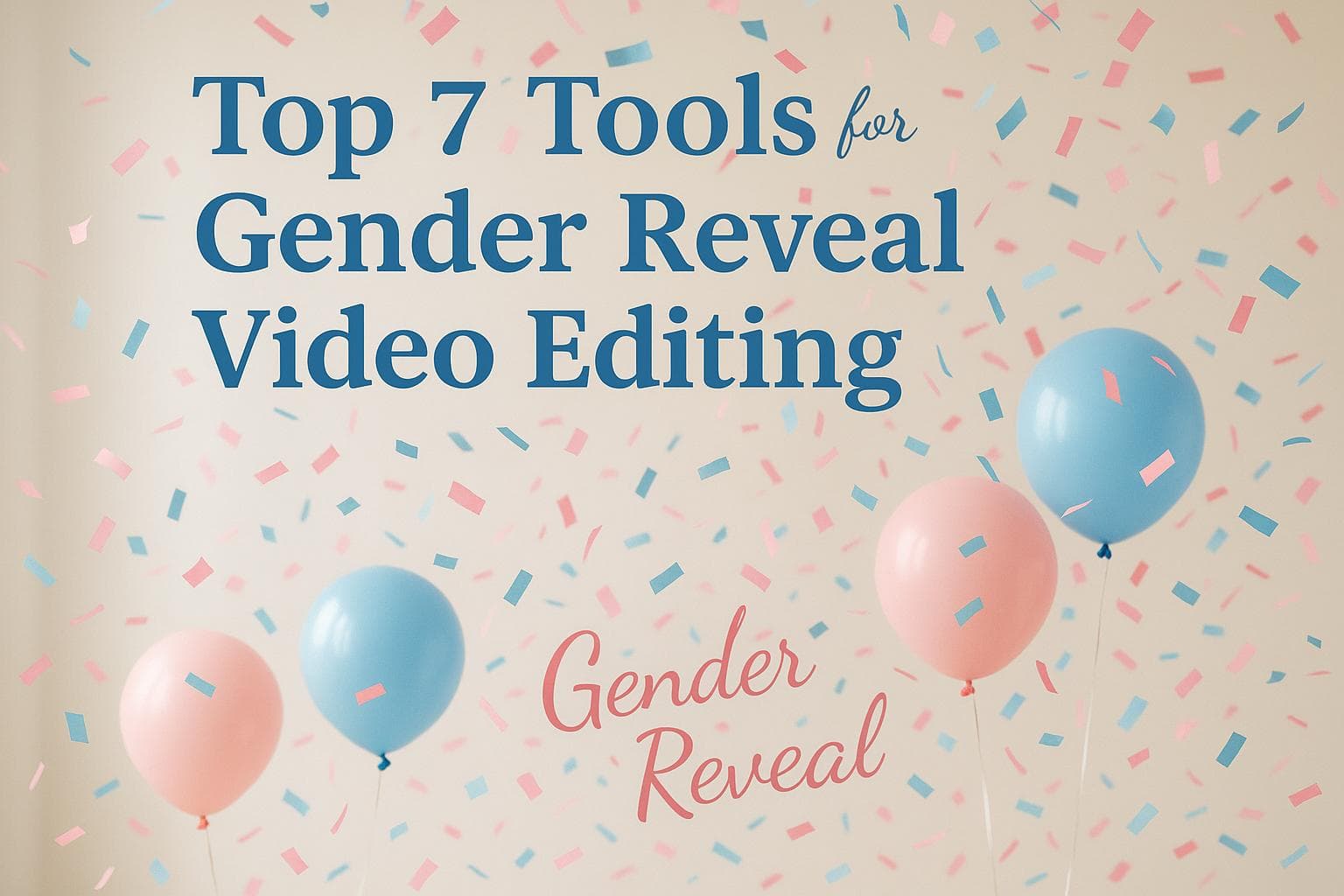 Top 7 Tools for Gender Reveal Video Editing
