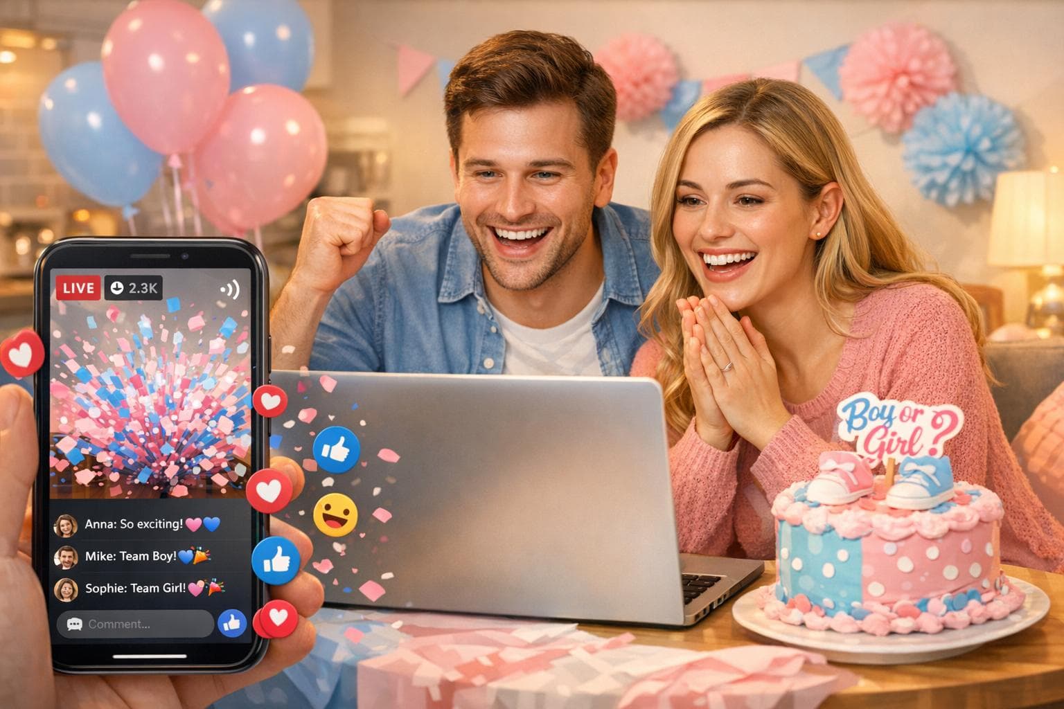 How to Use Facebook for Virtual Gender Reveals