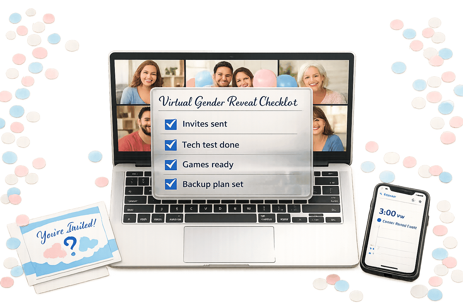 Checklist for Hosting a Virtual Gender Reveal